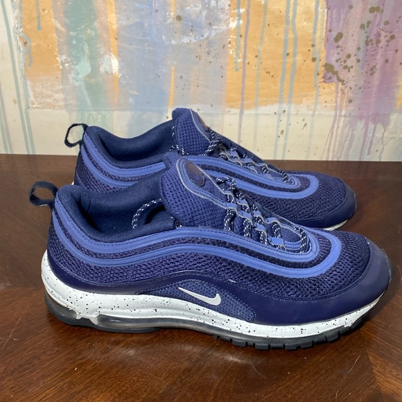 Nike Air Max 97 Premium Navy Sample 2012 554716-404 Mens 10.5 - Picture 1 of 7